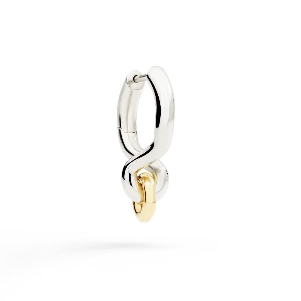Orecchino Hoop Dodo Porta Ciondolo Argento