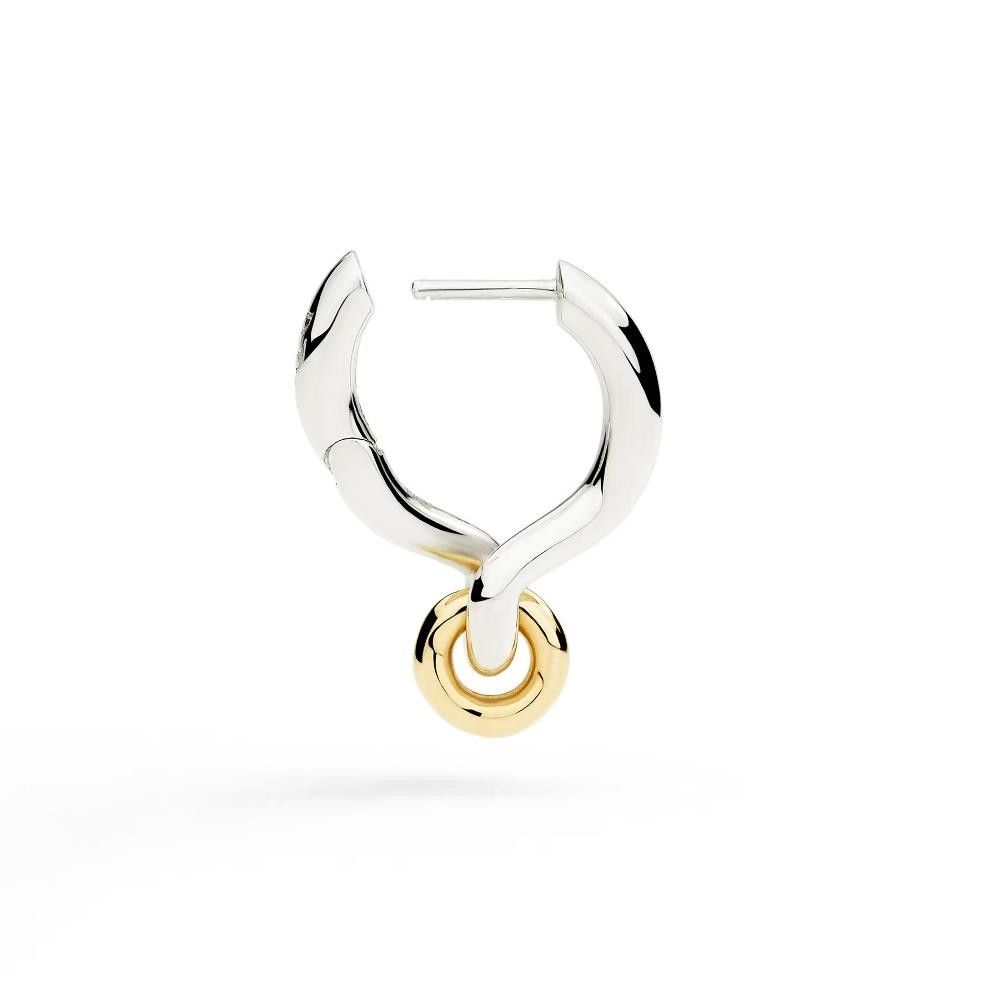 Orecchino Hoop Dodo Porta Ciondolo Argento