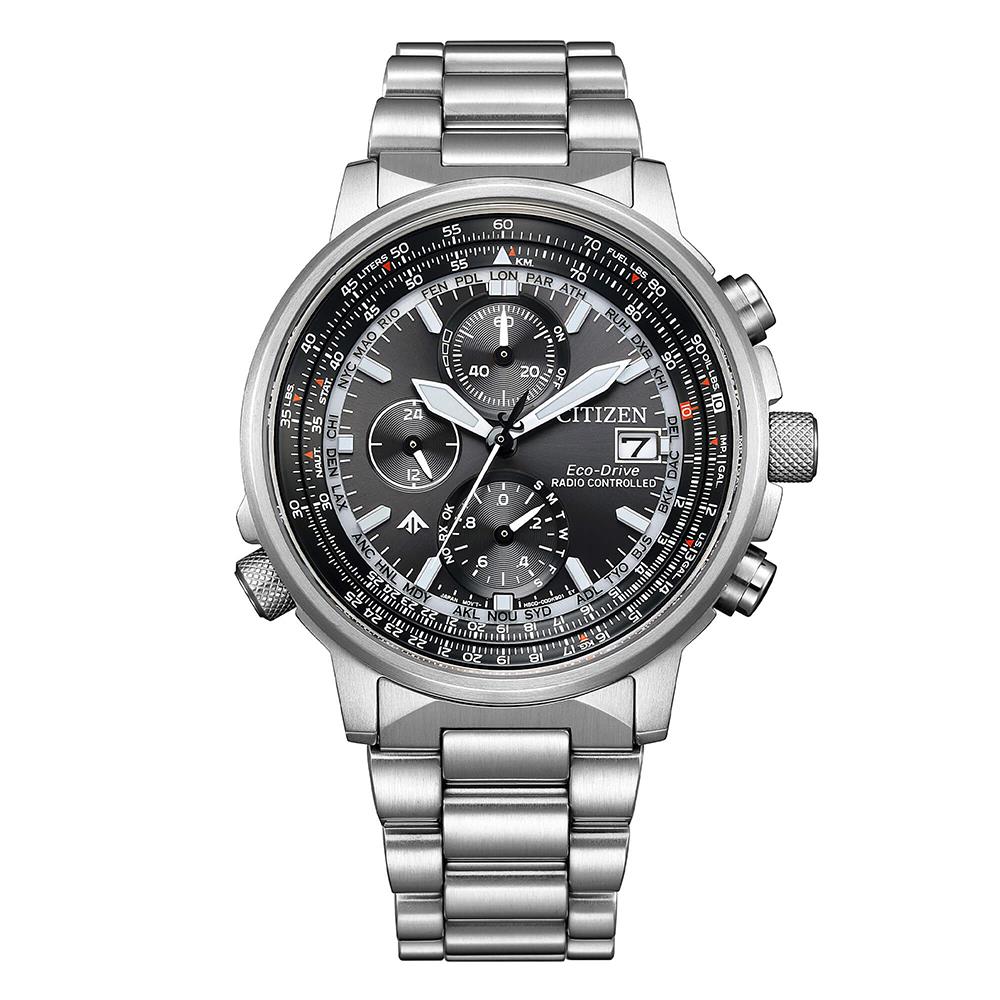 Orologio Citizen Radiocontrollato Crono Pilot Acciaio 41mm