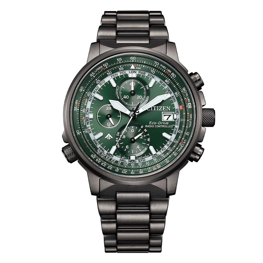 Orologio Citizen Radiocontrollato Crono Pilot Acciaio 41mm