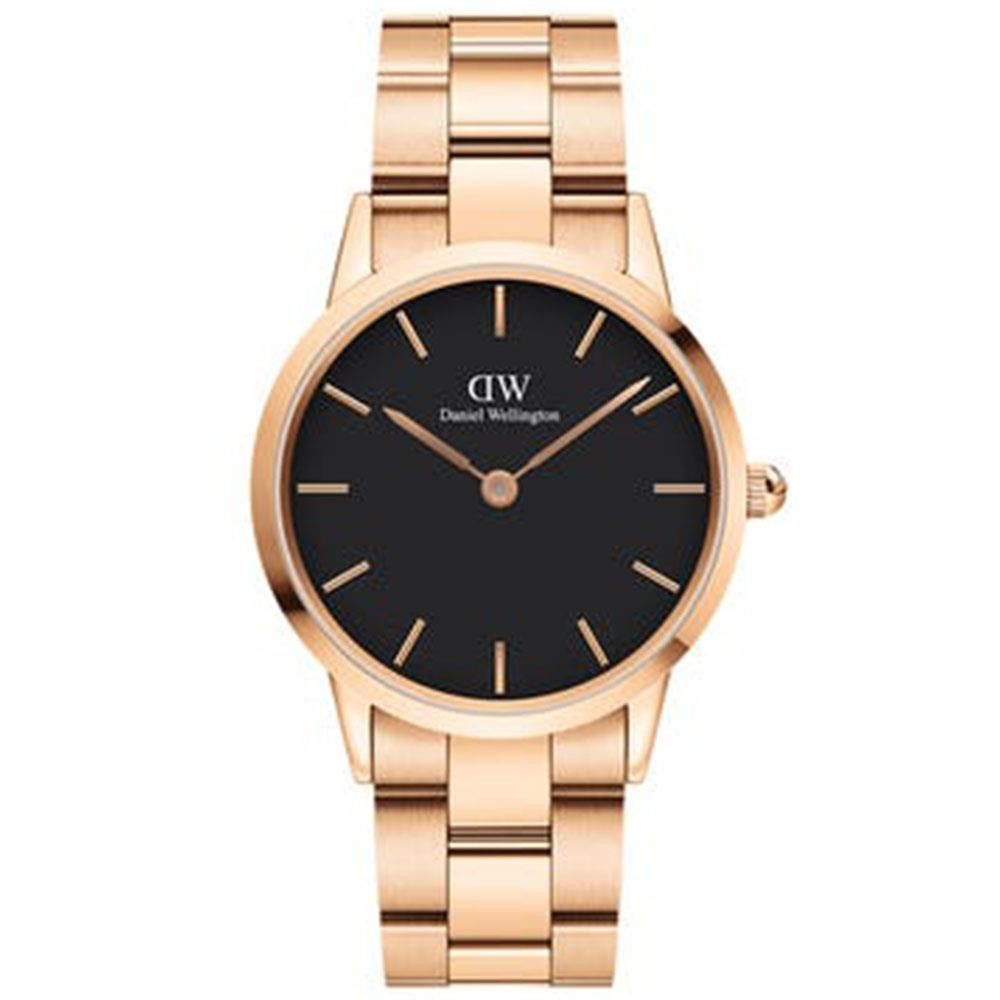 Orologio Daniel Wellington Iconic Link 36 mm Rose Gold Black