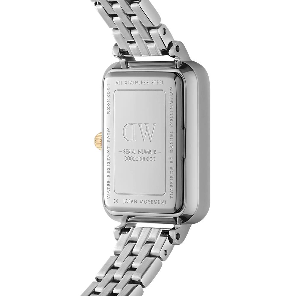 Orologio Daniel Wellington Quadro Lumine Bezel 5-Link Two-Tone MOP 20x26 mm