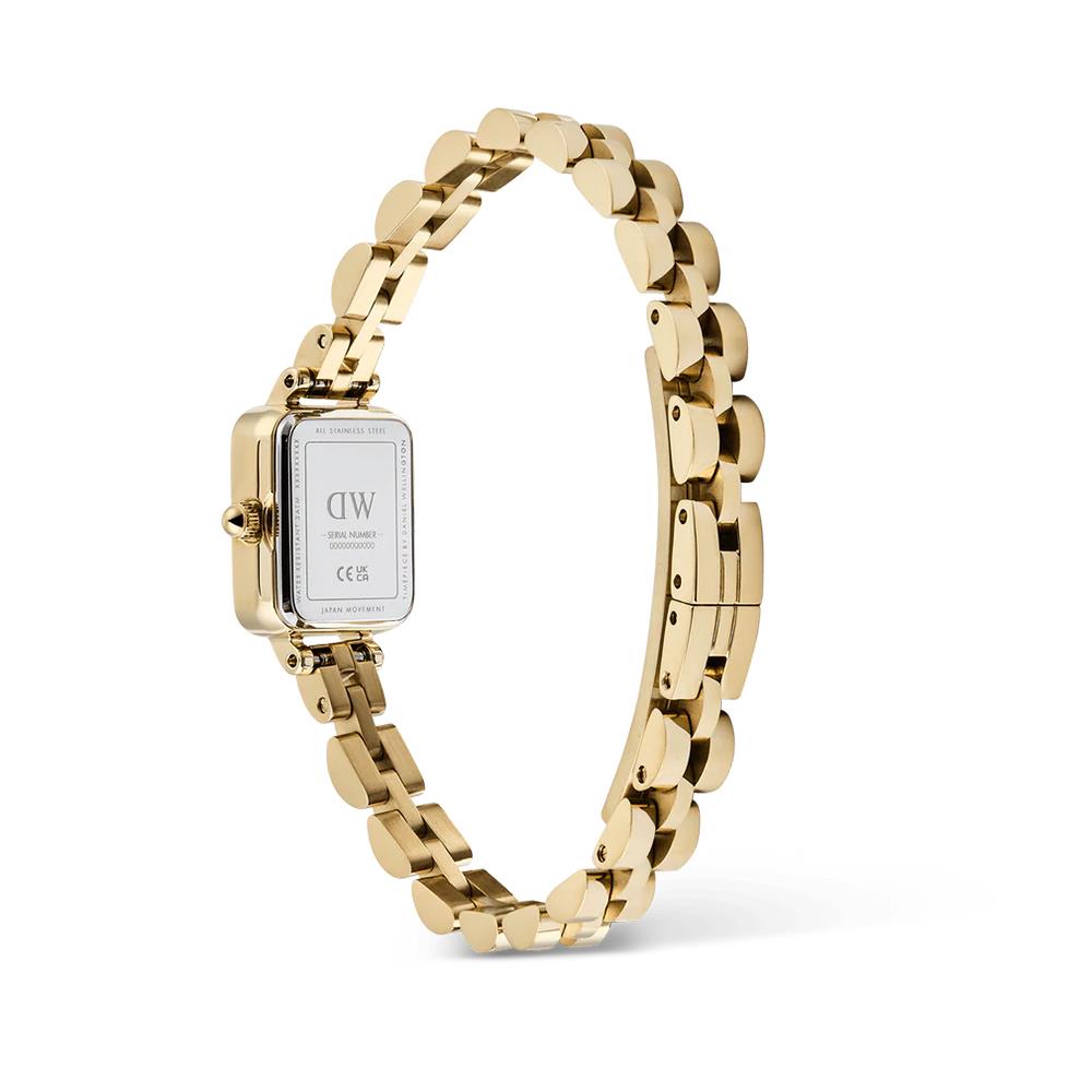 Orologio Daniel Wellington Quadro Mini Arch 3-link Emerald Sunray Gold