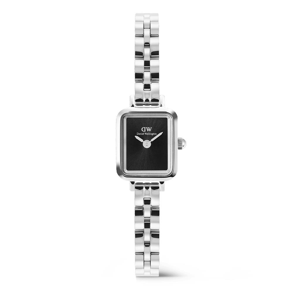 Orologio Daniel Wellington Quadro Mini Arch 3-link Onyx Sunray Silver