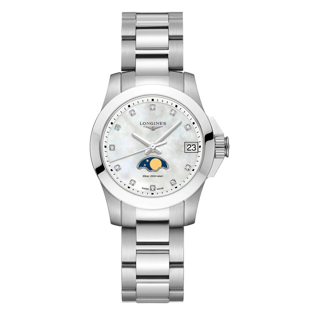 Orologio Longines Conquest 29 50 mm Fasi Luna lady