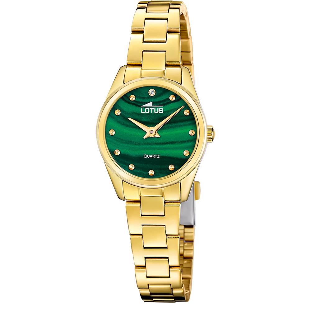 Orologio Lotus 2gether Con Quadrante Verde E Bracciale In Acciaio