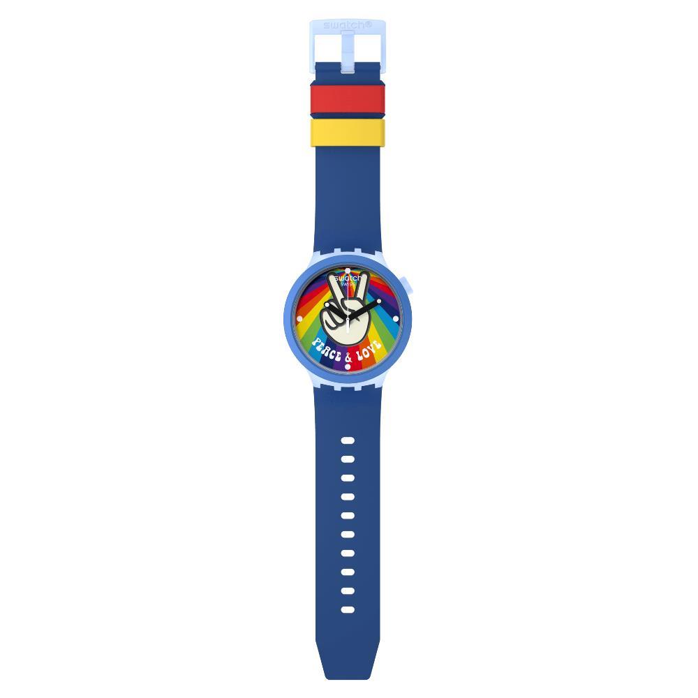 Orologio Swatch Big Bold Bioceramic Peace Hand Love