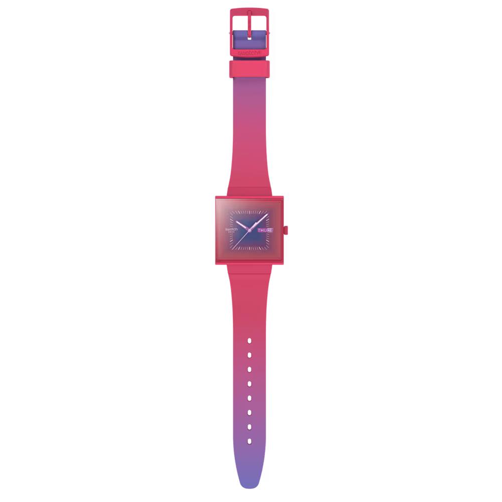 Orologio Swatch Bioceramic What If... Squarely Berry