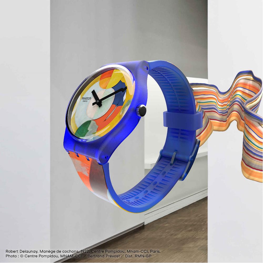 Orologio Swatch Centre Pompidou CAROUSEL, BY ROBERT DELAUNAY