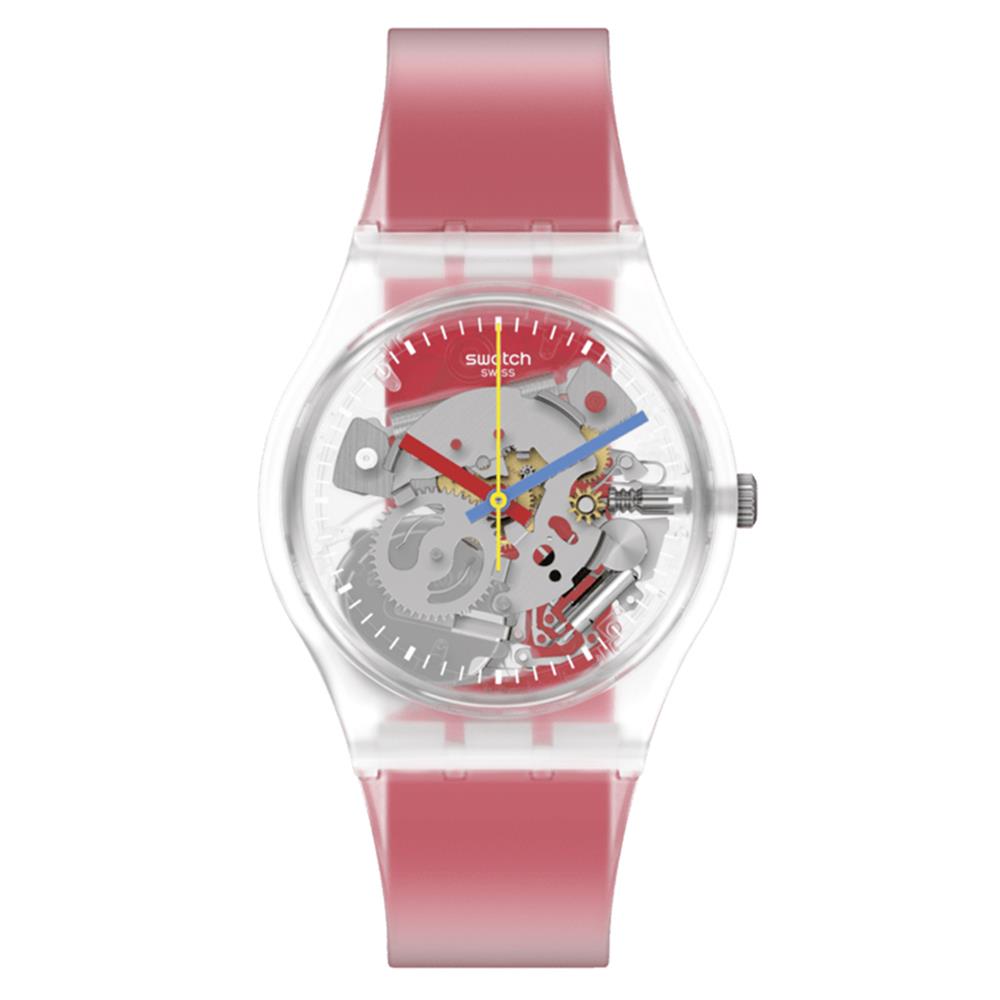 Orologio Swatch Gent CLEARLY RED STRIPED