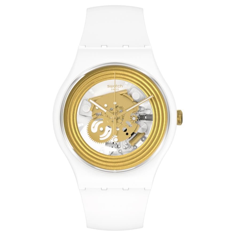 Orologio Swatch New Gent Golden Rings White