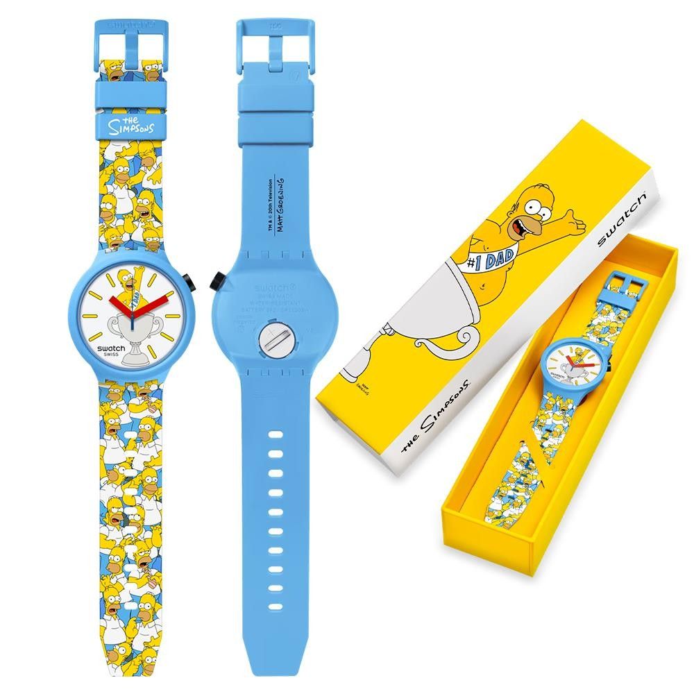 Orologio Swatch Simpsons Big Bold BEST. DAD. EVER