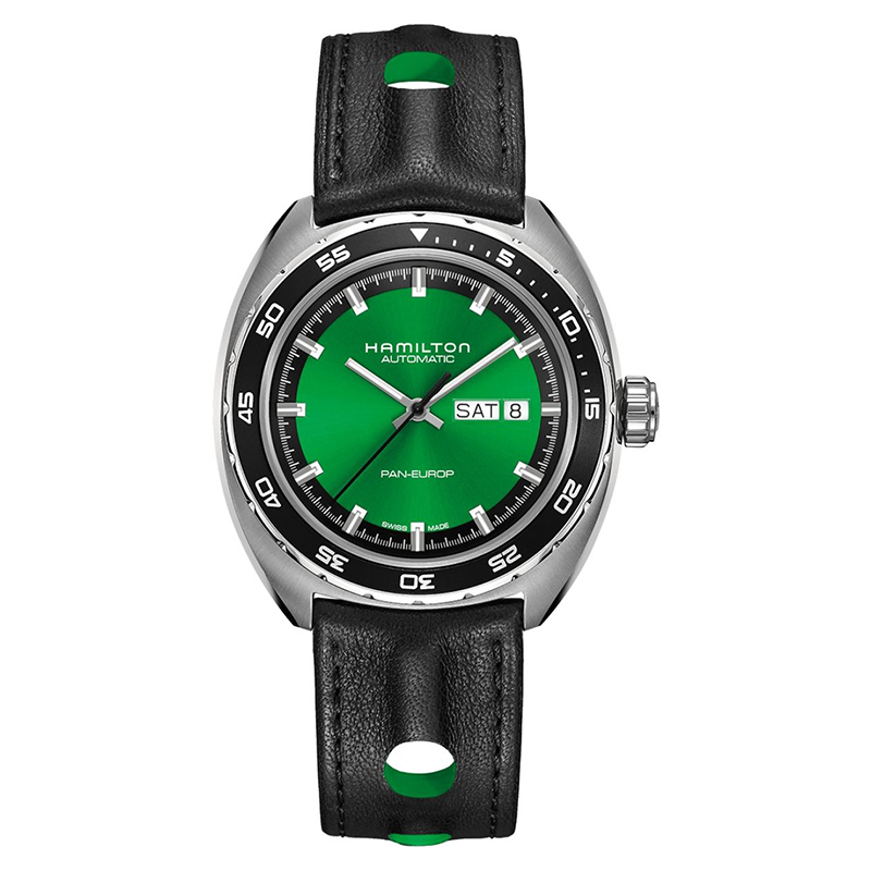 Orologio Uomo Hamilton Pan Europ verde