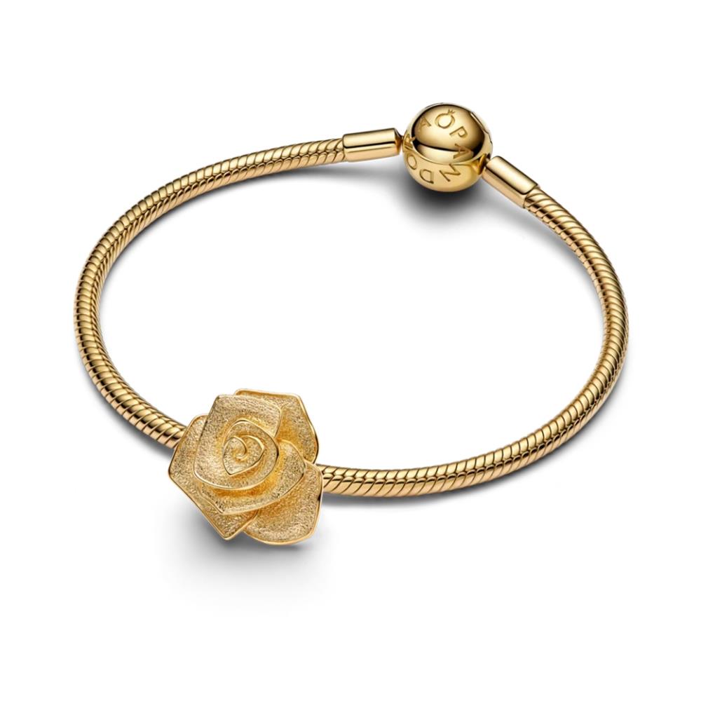 Perlina Pandora "Rosa in fiore"