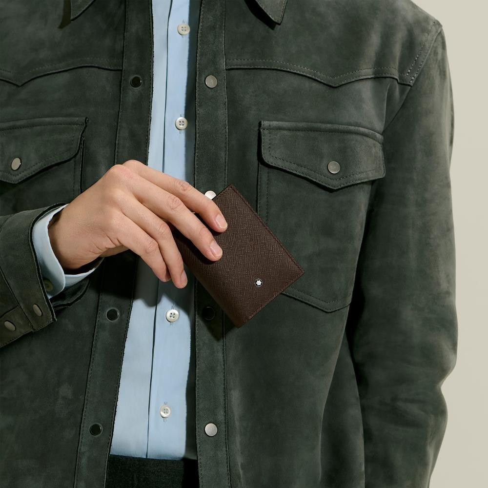 Portafoglio Montblanc Sartorial Mini 4 Tasche in Pelle