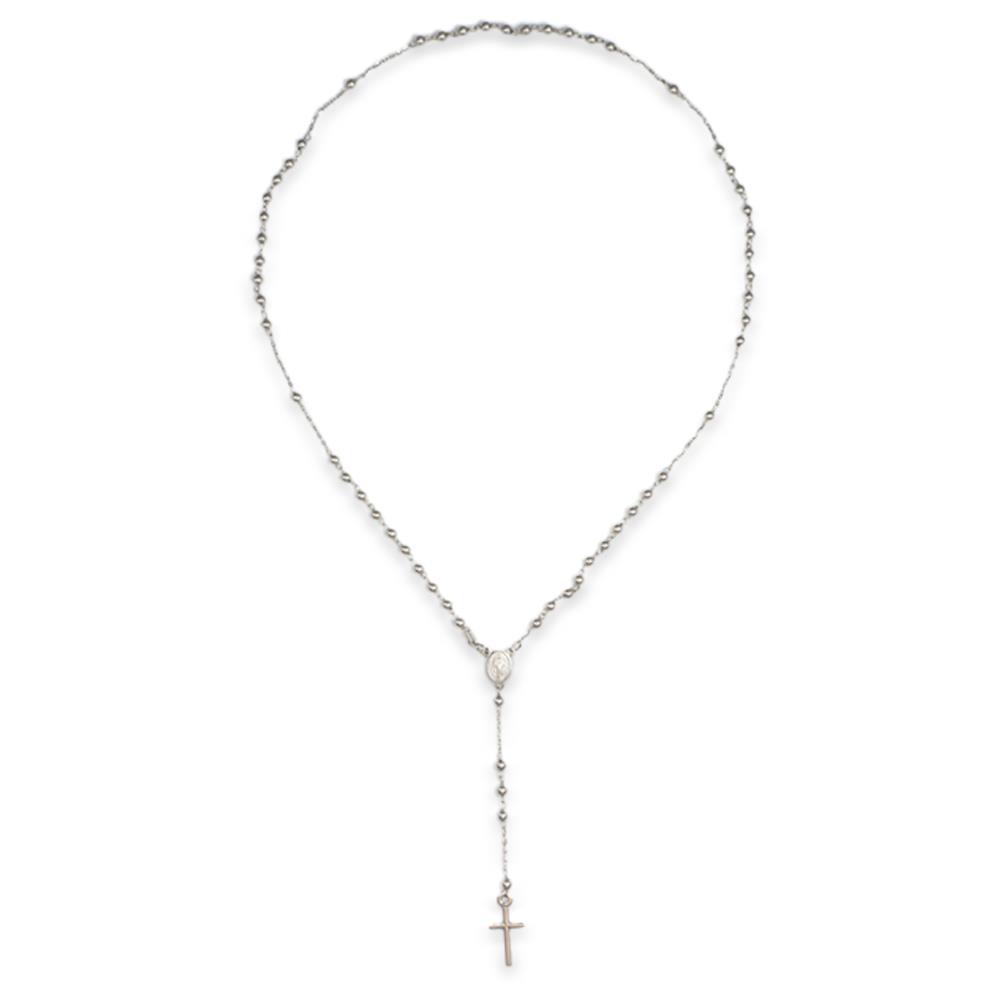 Rosario in Oro Bianco 18 Kt