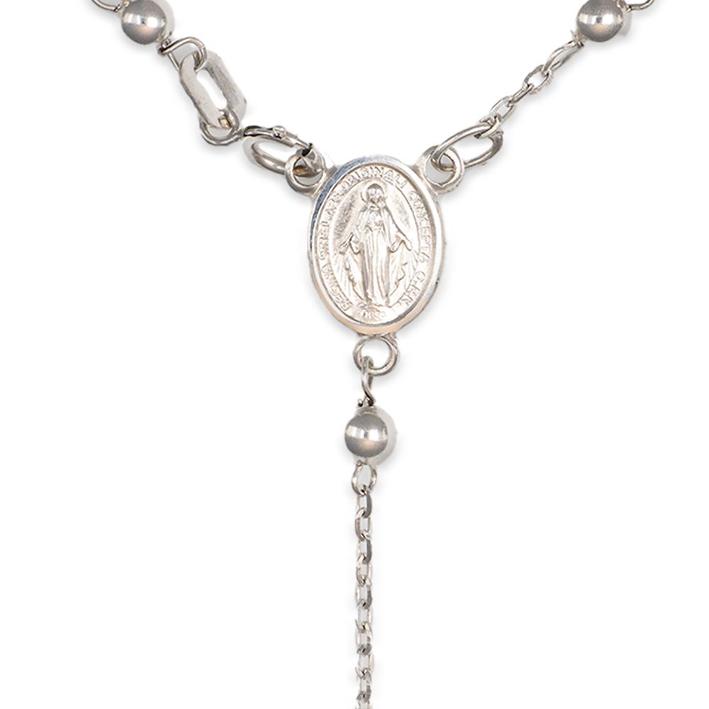 Rosario in Oro Bianco 18 Kt