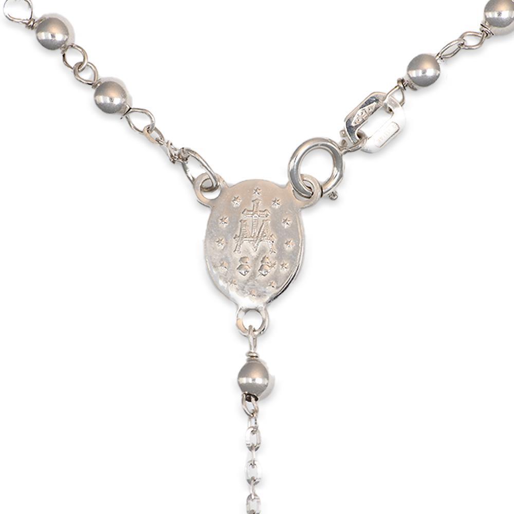 Rosario in Oro Bianco 18 Kt