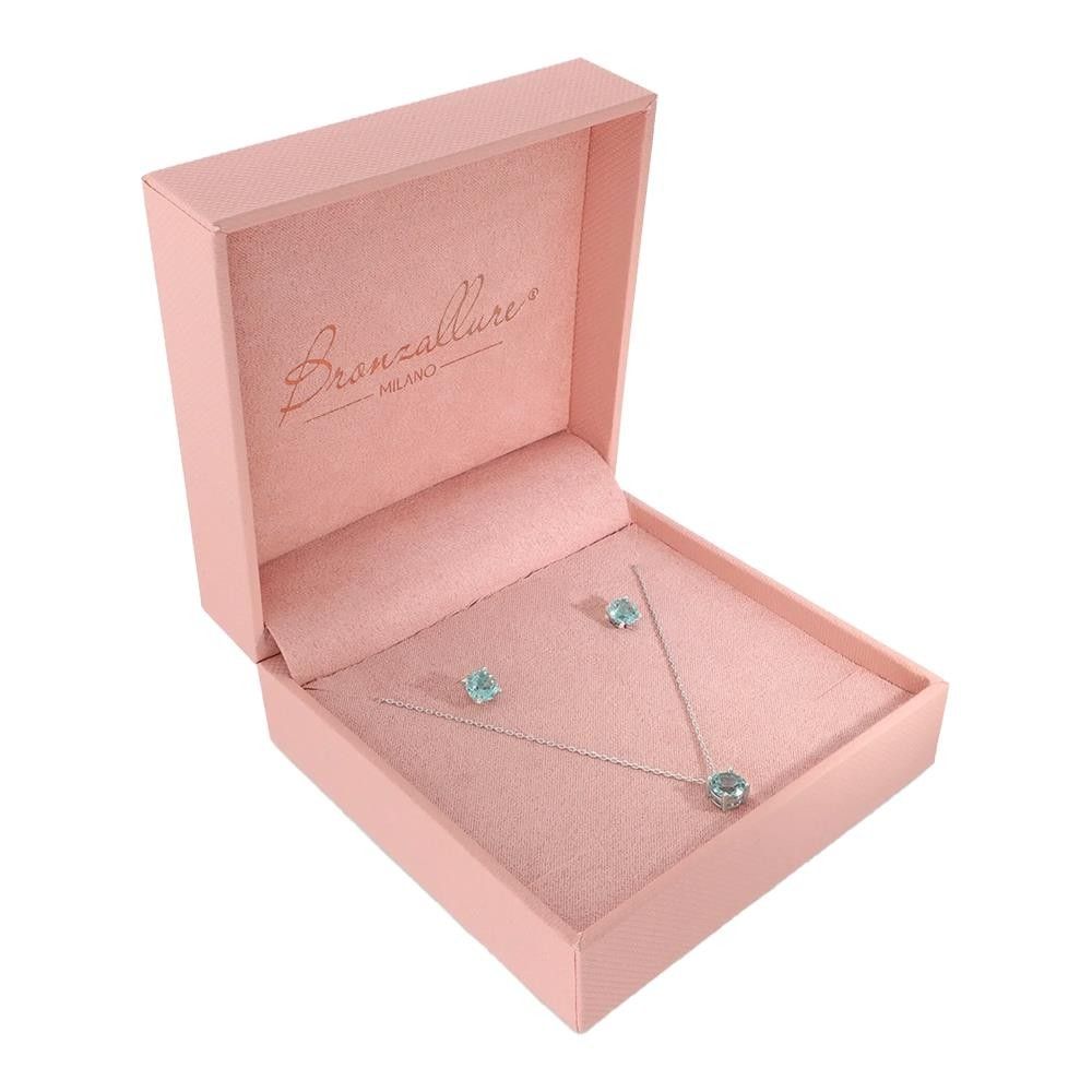 Set Bronzallure Collana + Orecchini a Bottone Punto Luce