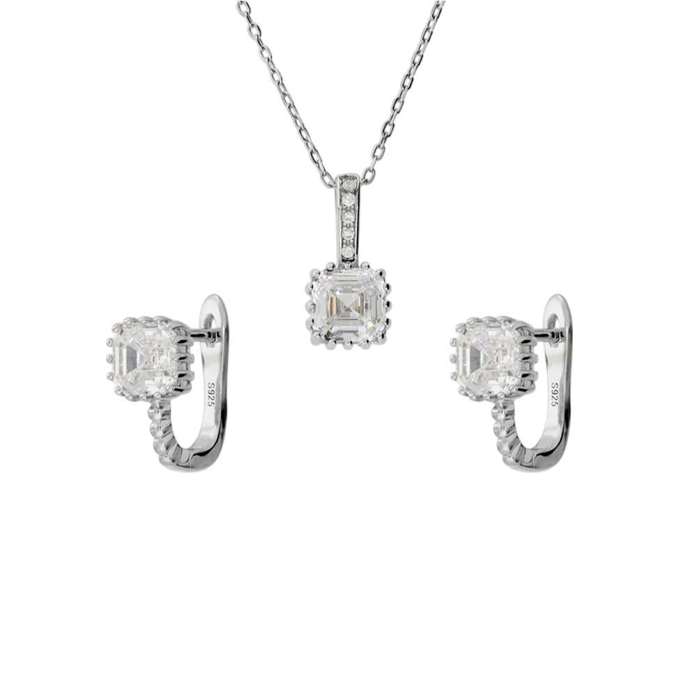 Set Bronzallure Punto Luce Collana + Orecchini con Cubic Zirconia