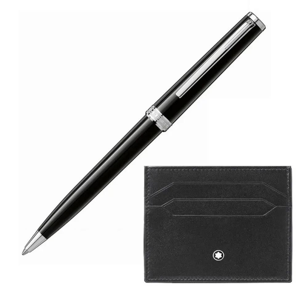 Set Penna a sfera e Custodia Portacarte Montblanc Pix e Meisterstück