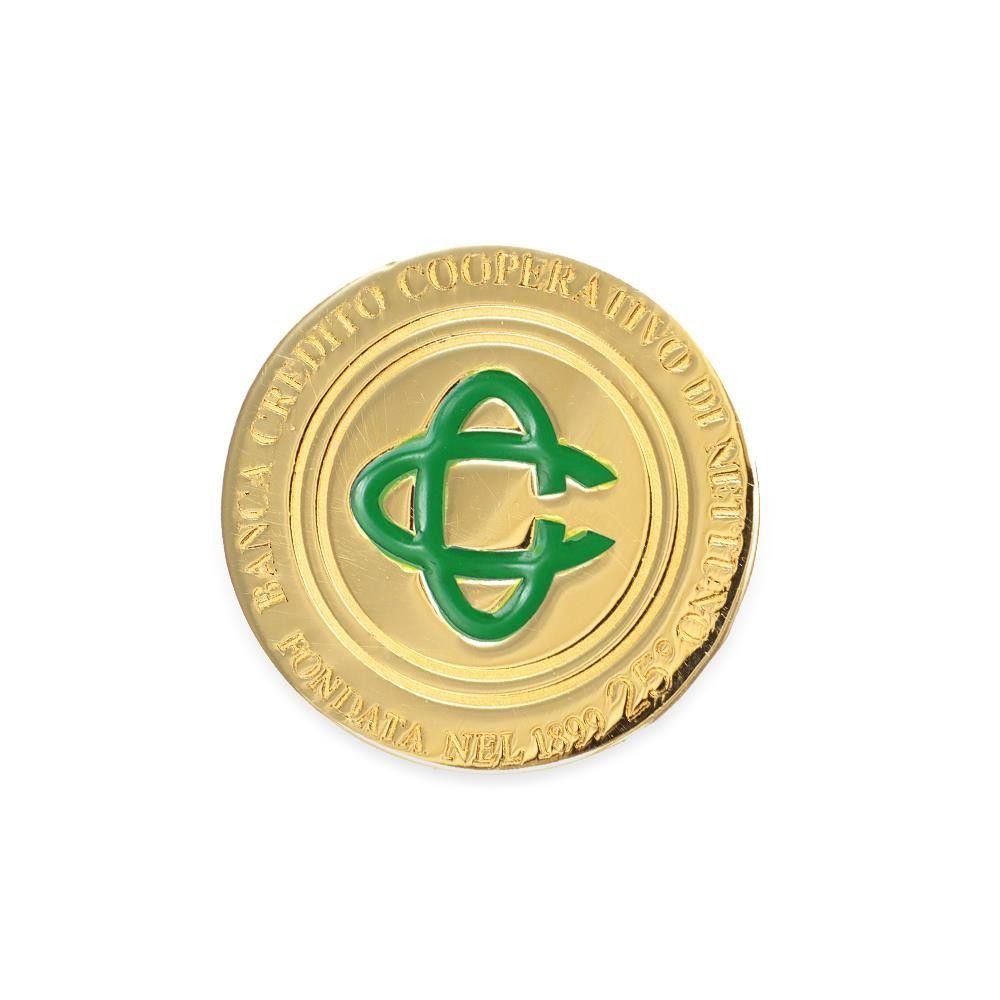 Spilla BCC di Nettuno in Oro Giallo 18 Kt