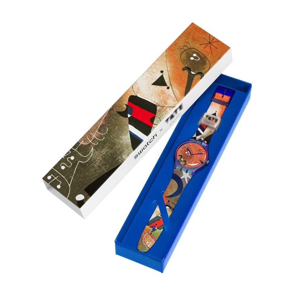 Swatch x Tate Gallery Miro's Women & Bird In The Moonlight box